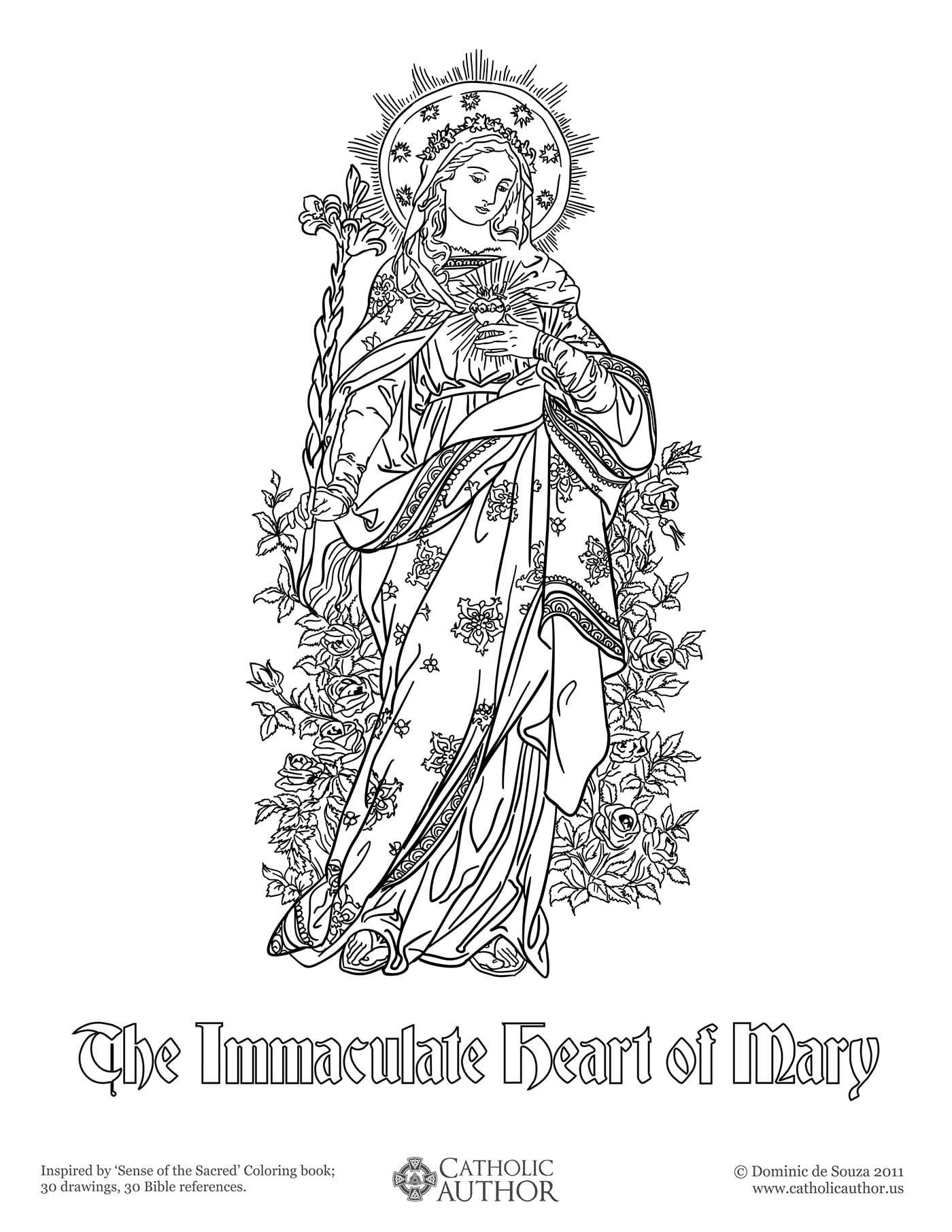 Catholic Coloring Pages
 12 Free Hand Drawn Catholic Coloring CatholicViral