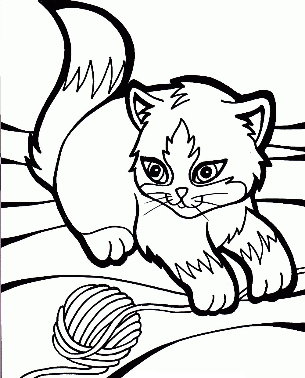 Cats Coloring Pages For Kids
 Free Printable Cat Coloring Pages For Kids
