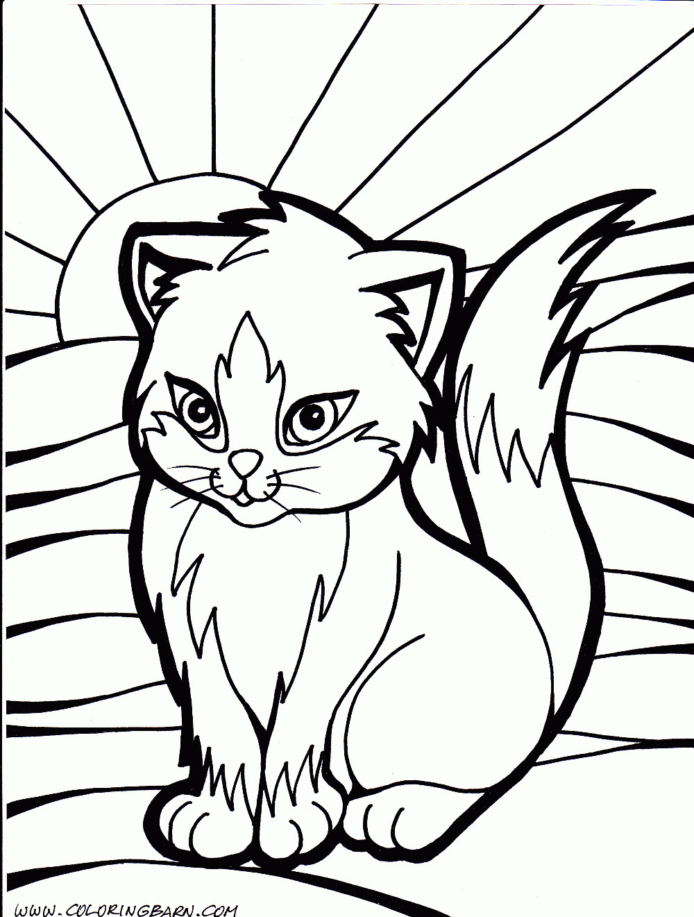 Cats Coloring Pages
 cute cat coloring pages