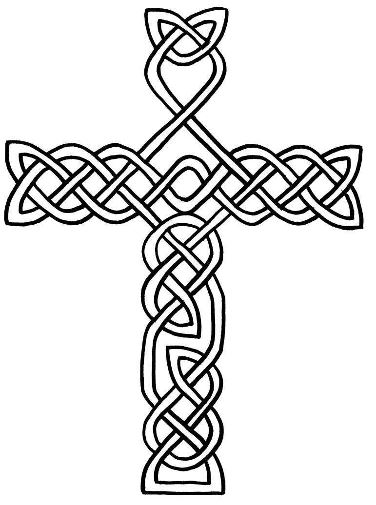 Celtic Coloring Sheets For Girls Flowers
 Free Printable Celtic Cross Coloring Pages ClipArt Best