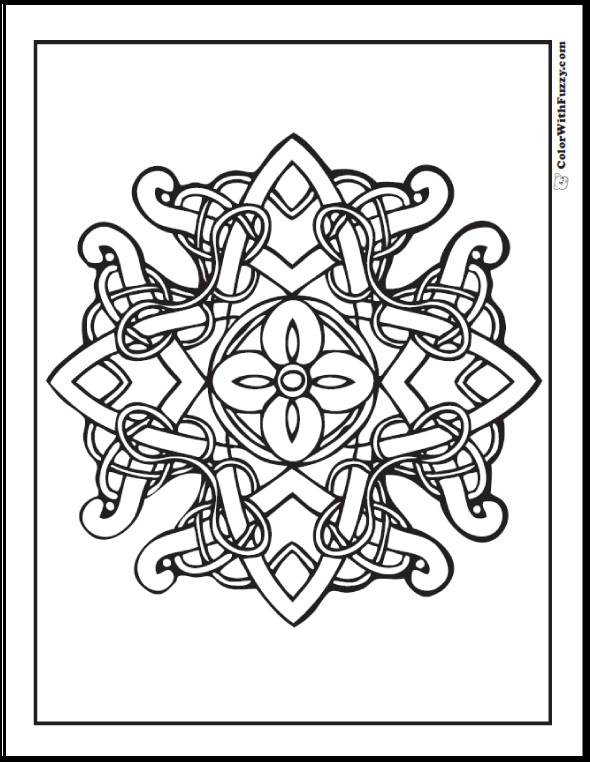 Celtic Coloring Sheets For Girls Flowers
 90 Celtic Coloring Pages Irish Scottish Gaelic