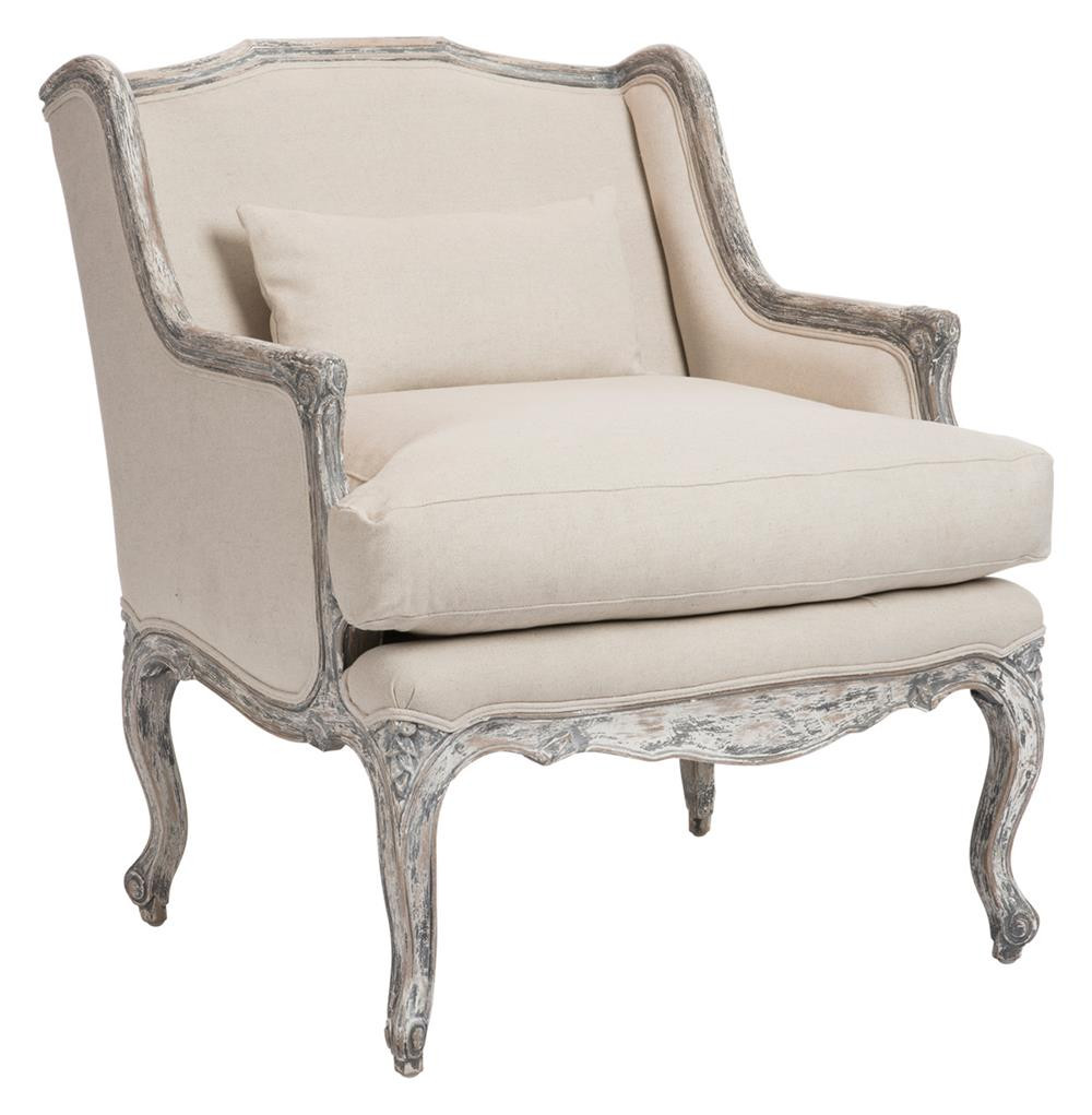 Best ideas about Chair In French
. Save or Pin Elliott French Country Barnwood Grey Wing Back Salon Now.