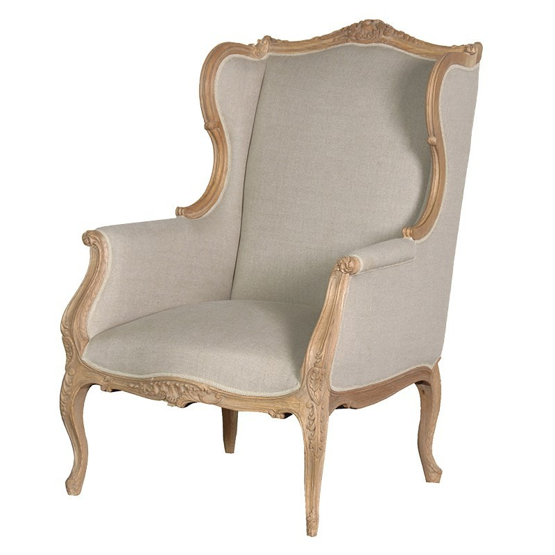 Best ideas about Chair In French
. Save or Pin French Wing Chair with Linen Now.