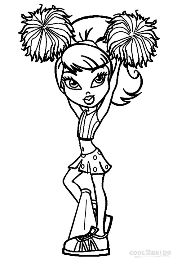 Cheer Coloring Pages
 Printable Cheerleading Coloring Pages For Kids