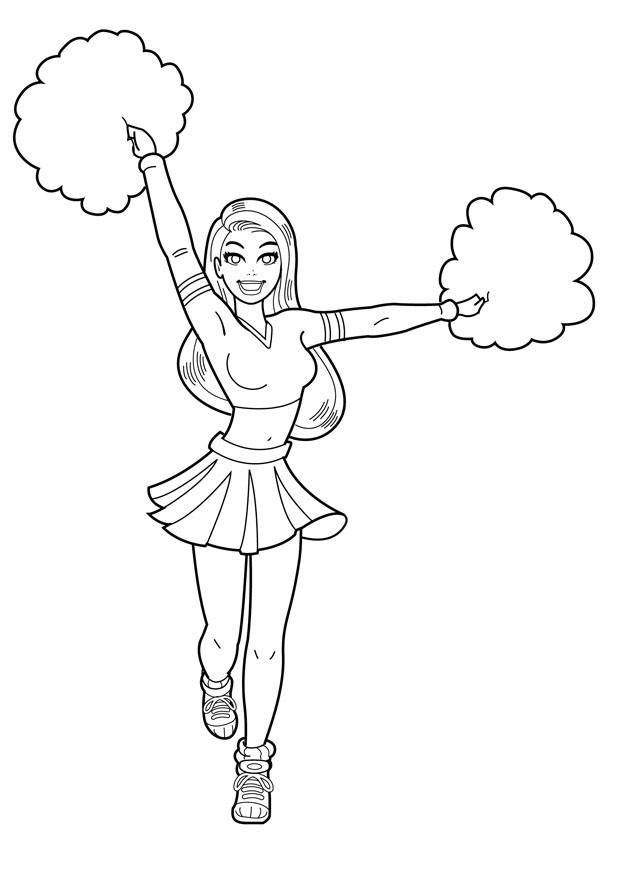 Cheer Coloring Pages
 Free Printable Cheerleading Coloring Pages For Kids