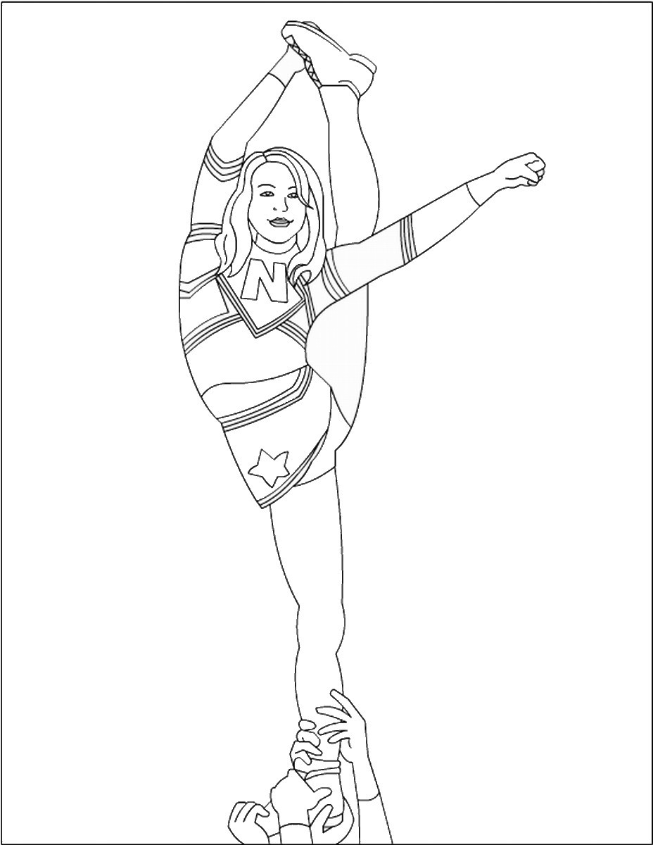 Cheer Coloring Pages
 Cheerleading Coloring Pages