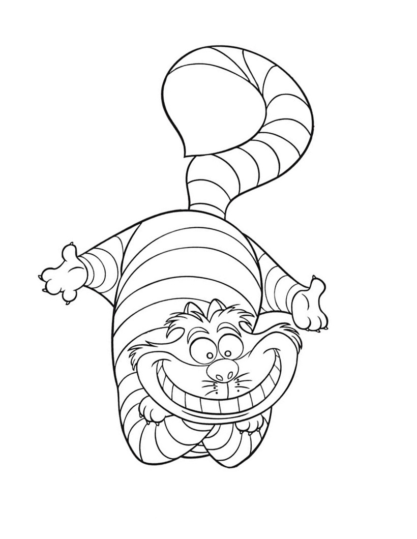 Cheshire Cat Coloring Pages
 Cheshire Cat Coloring Pages AZ Coloring Pages