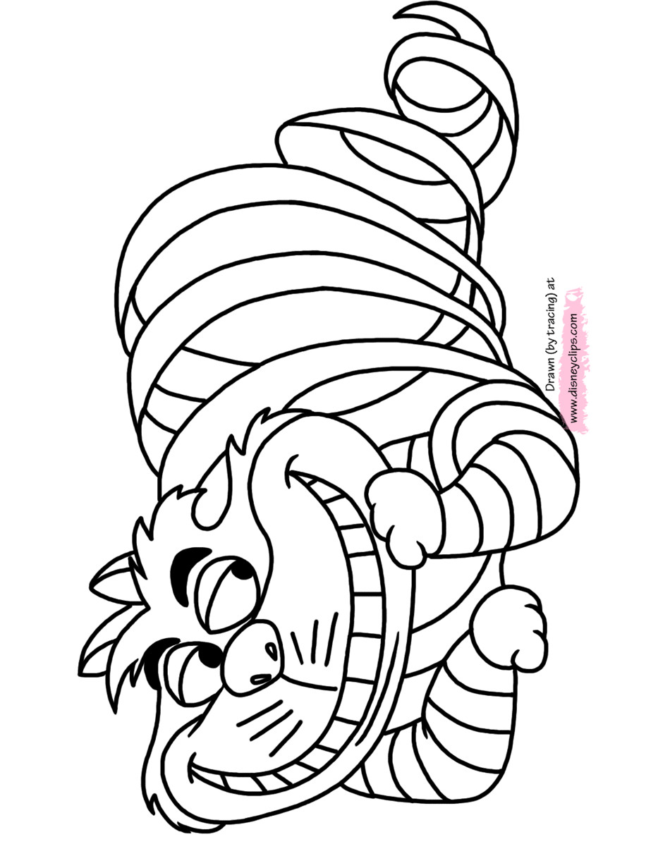 Cheshire Cat Coloring Pages
 cheshire cat coloring pages