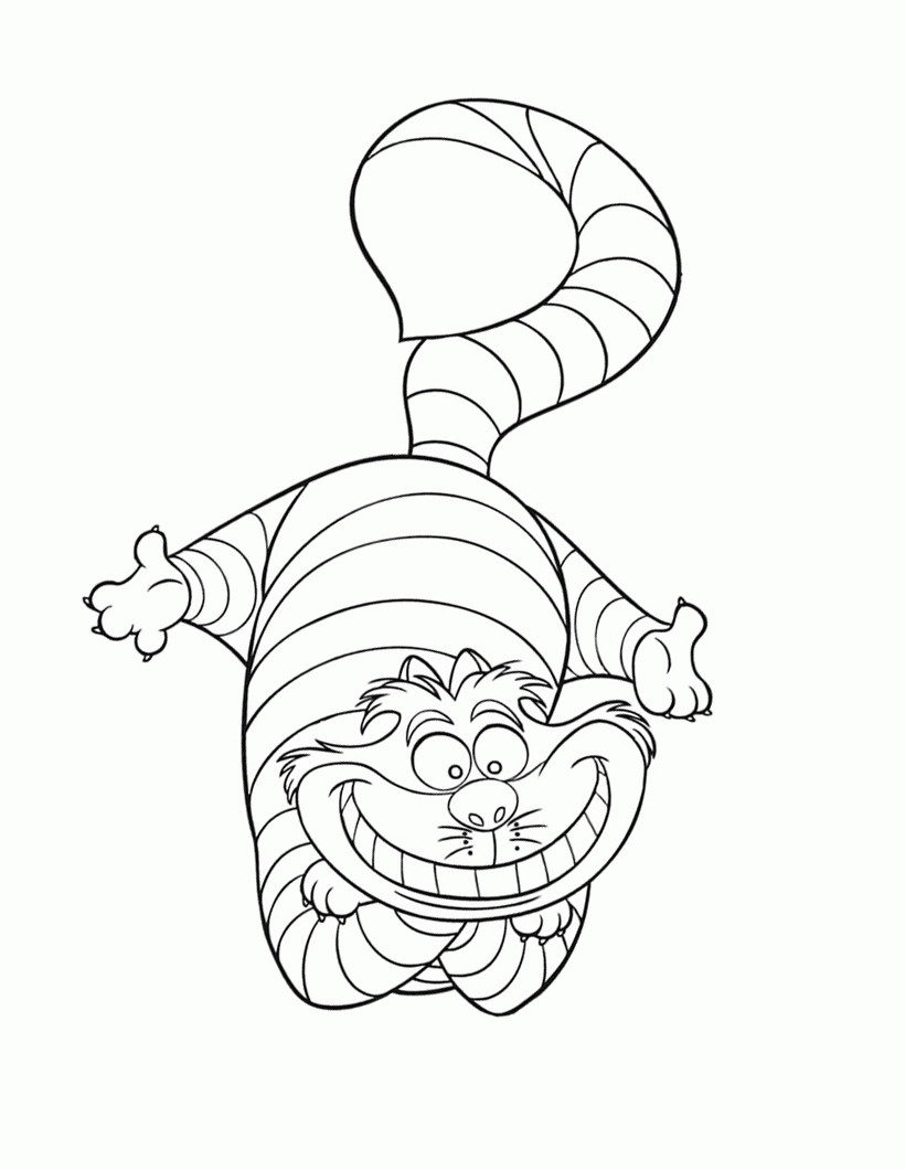 Cheshire Cat Coloring Pages
 Cheshire Cat Coloring Pages For Adults Coloring Pages