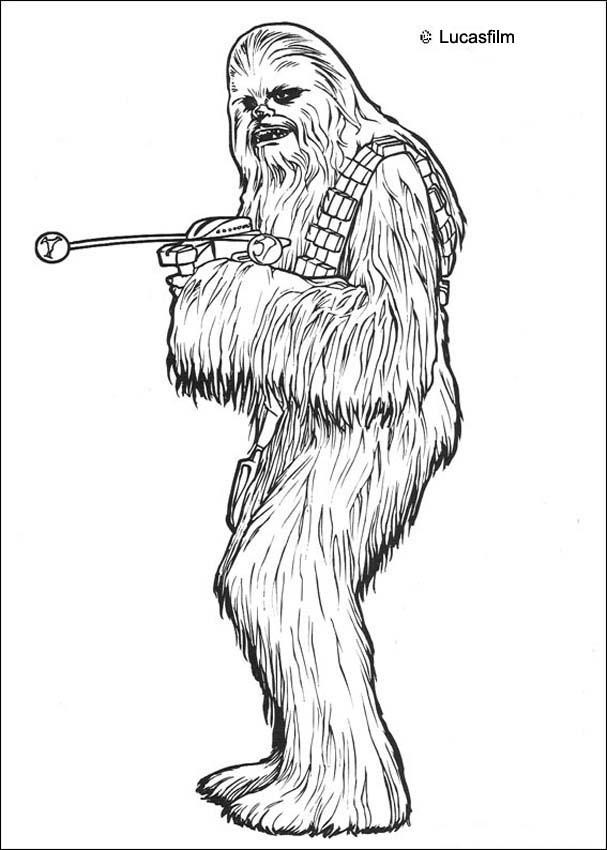 Chewbacca Coloring Pages
 Chewbacca coloring pages Hellokids