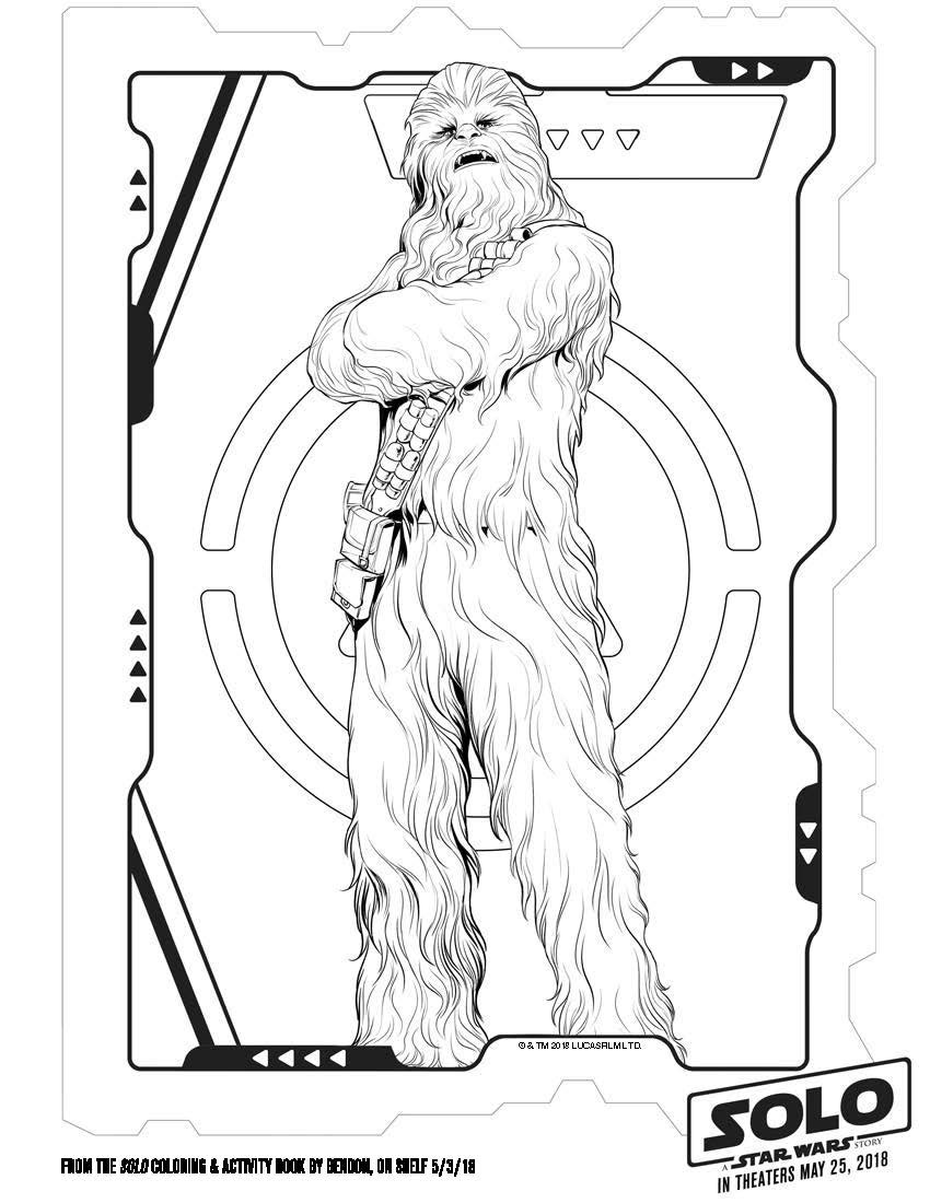 Chewbacca Coloring Pages
 Free Printable Star Wars Coloring Pages