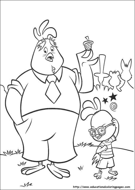 Chicken Little Coloring Pages
 Chicken little Coloring Pages Educational Fun Kids
