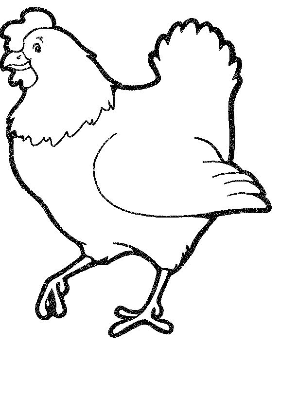 Chickens Coloring Pages
 Kids n fun