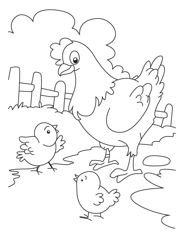 Chickens Coloring Pages
 Chick Coloring Pages AZ Coloring Pages