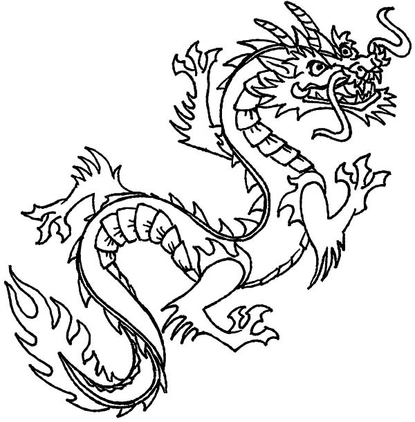 Chinese Dragons Coloring Pages
 Chinese Dragon