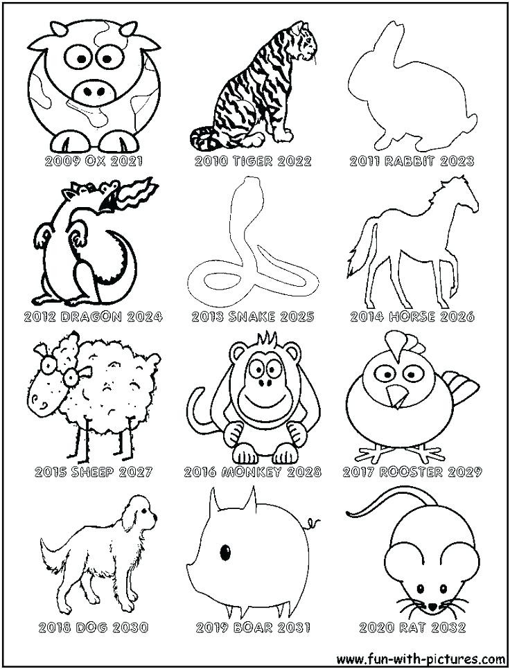 Chinese New Year 2017 Coloring Pages
 Chinese New Year 2017 Coloring Pages Animal – acnee