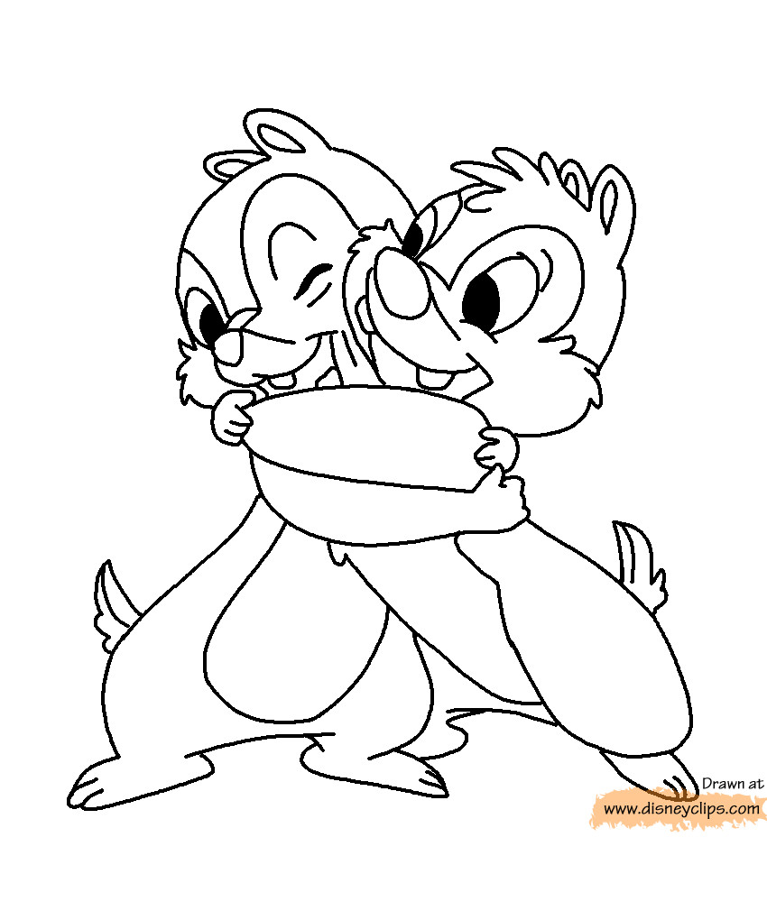 Chip And Dale Coloring Pages
 Chip and dale coloring pages