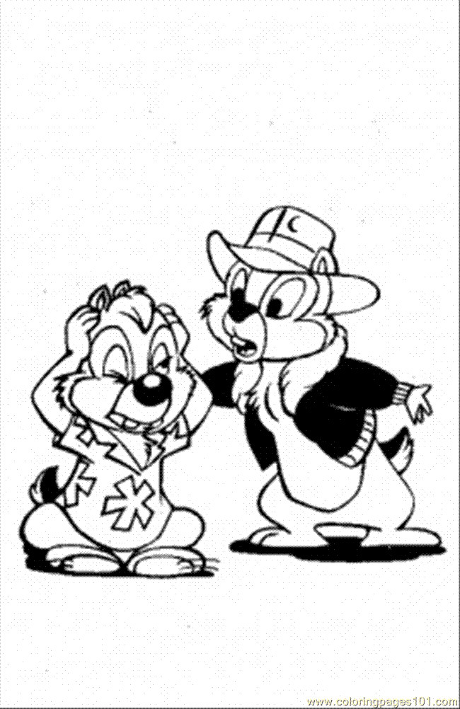 Chip And Dale Coloring Pages
 Printable Chip And Dale Coloring Pages Coloring Home