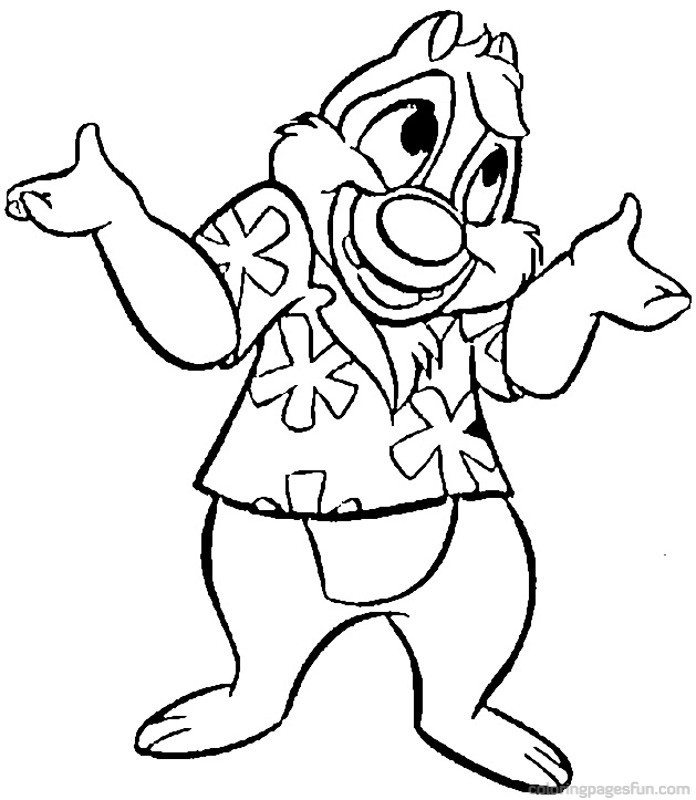 Chip And Dale Coloring Pages
 Chip And Dale Coloring Pages AZ Coloring Pages