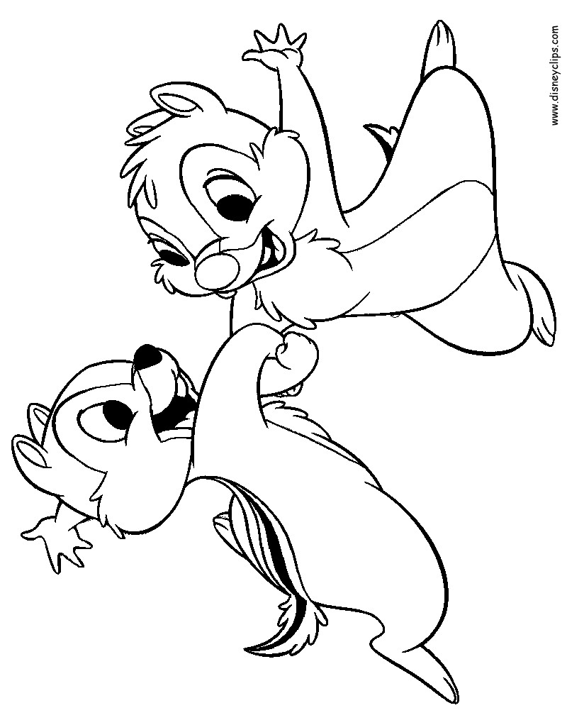 Chip And Dale Coloring Pages
 Chip and Dale Coloring Pages 2