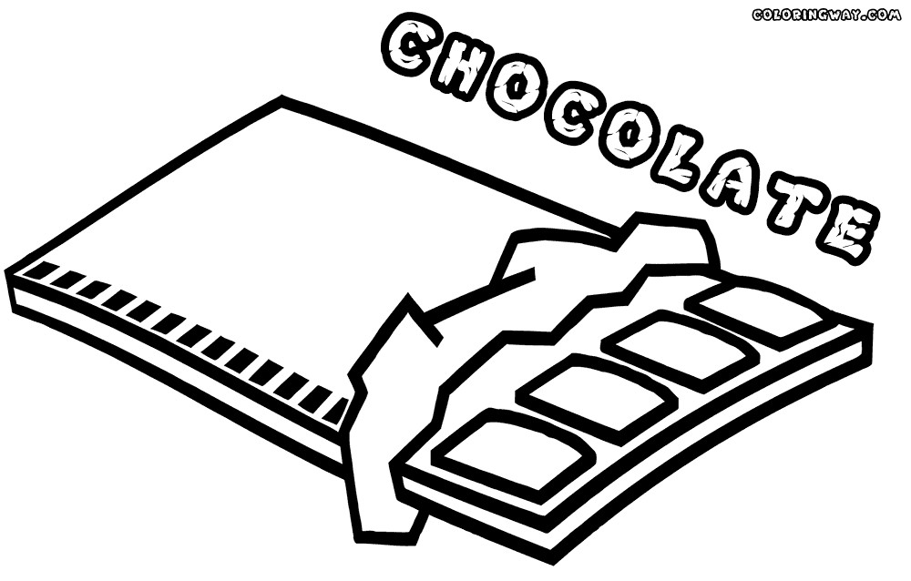 Chocolate Coloring Pages
 Chocolate coloring pages