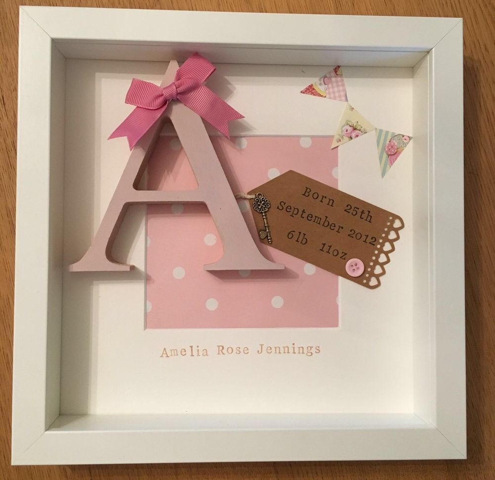 Christening Gift Ideas For Baby Girl
 Personalised New Baby Birth Christening Boy & Girl