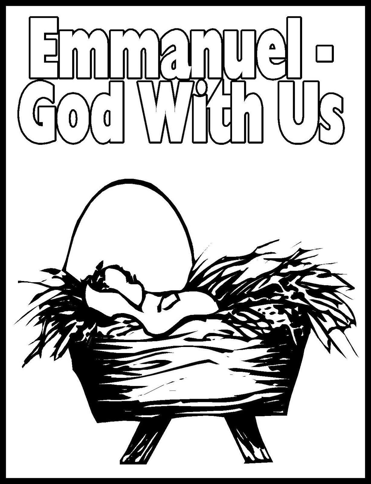 Christian Coloring Sheets For Kids God Is With Us
 Children s Gems In My Treasure Box November 2012