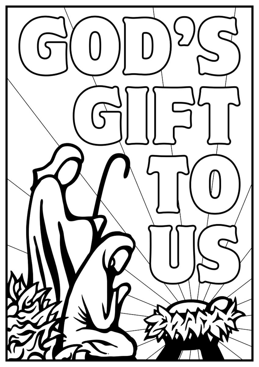 Christian Coloring Sheets For Kids God Is With Us
 Free Christian Coloring Pages for Young and Old Children