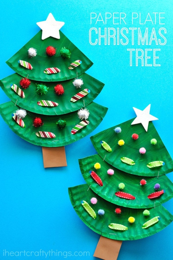 Christmas Art Ideas For Preschoolers
 Paper Plate Christmas Tree Craft