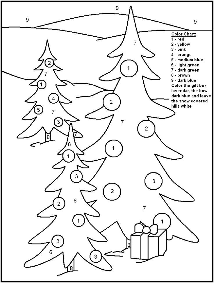 Christmas Color By Number Coloring Pages
 Christmas Color By Numbers Best Coloring Pages For Kids