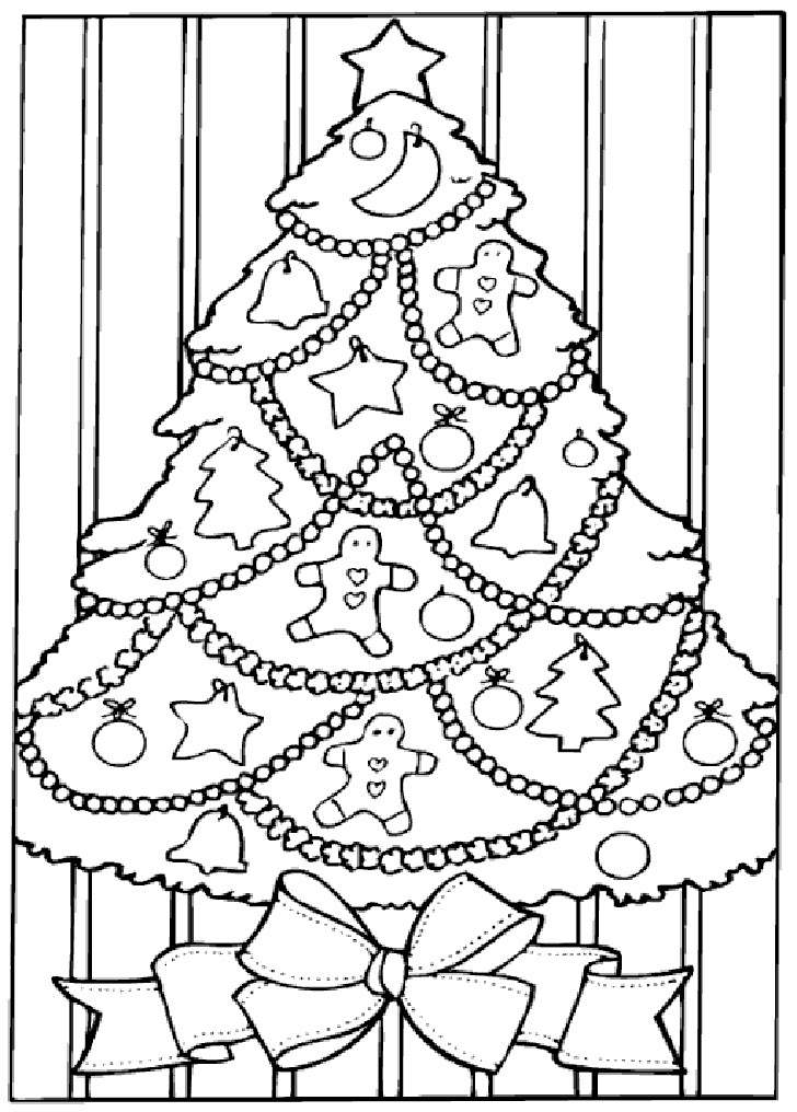 Christmas Coloring Book Pages
 Coloring Pages Christmas Trees Coloring Home