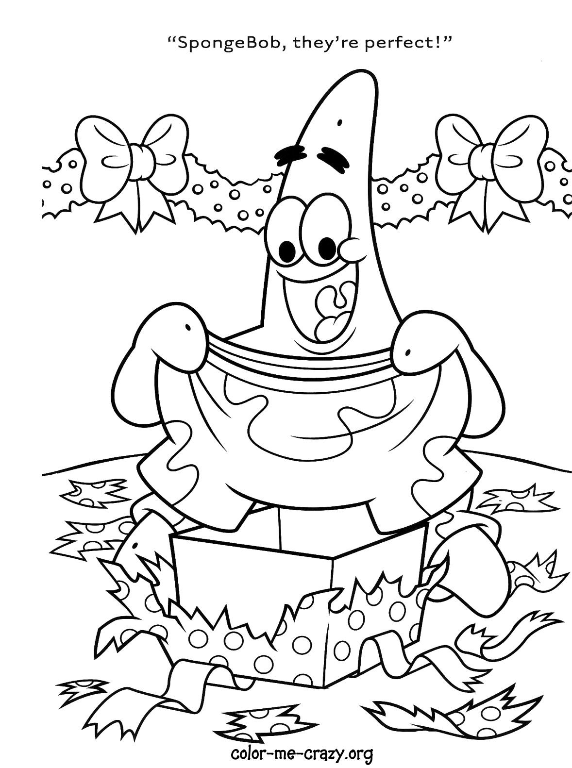 Christmas Coloring Book Pages
 Spongebob Christmas Printable Coloring Pages – Happy Holidays