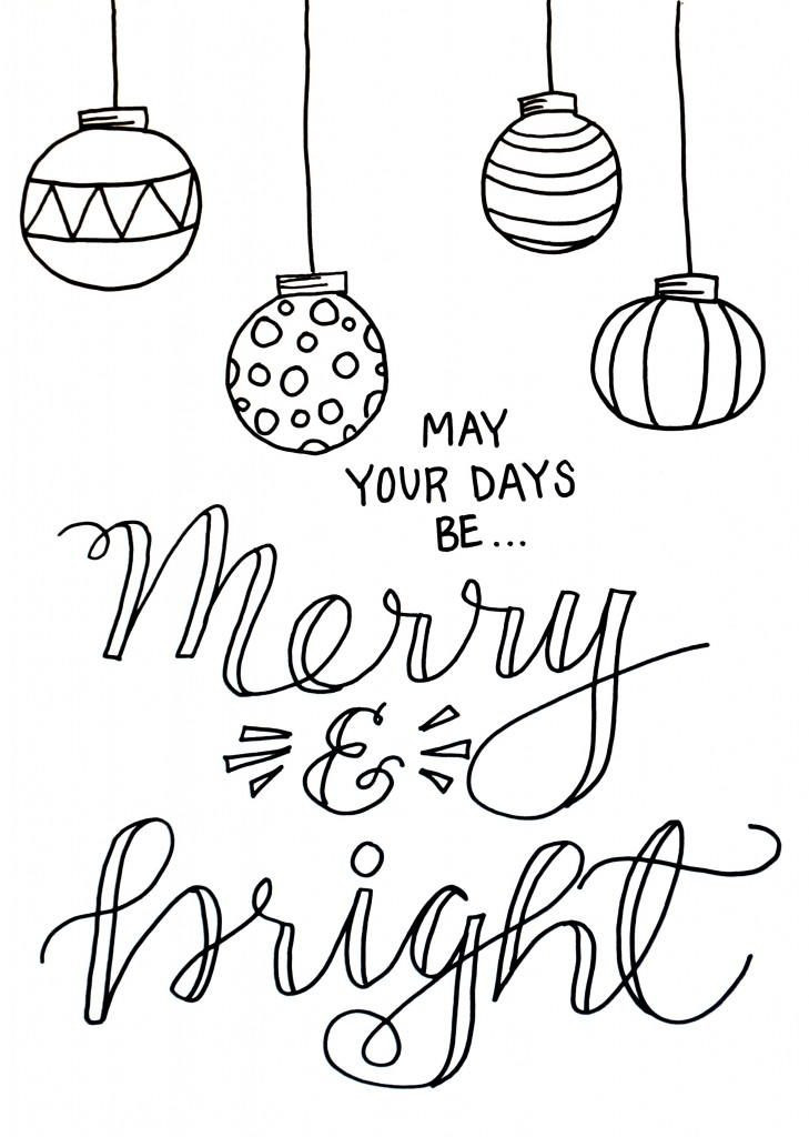 Christmas Coloring Book Pages
 Free Printable Merry Christmas Coloring Pages