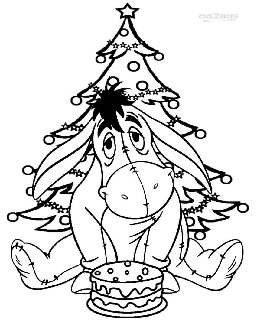 Christmas Coloring Book Pages
 Printable Eeyore Coloring Pages For Kids