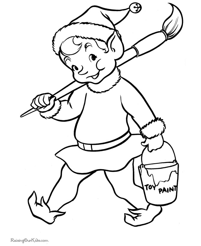 Christmas Coloring Pages Elf
 Elf Printable Search Results