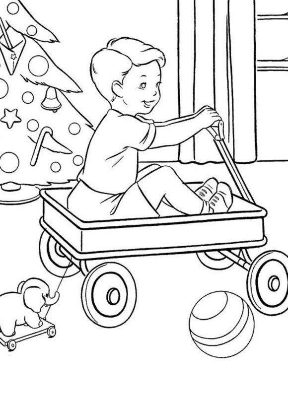 Christmas Coloring Pages For Boys
 Christmas Present Coloring Sheets Presents Candle And