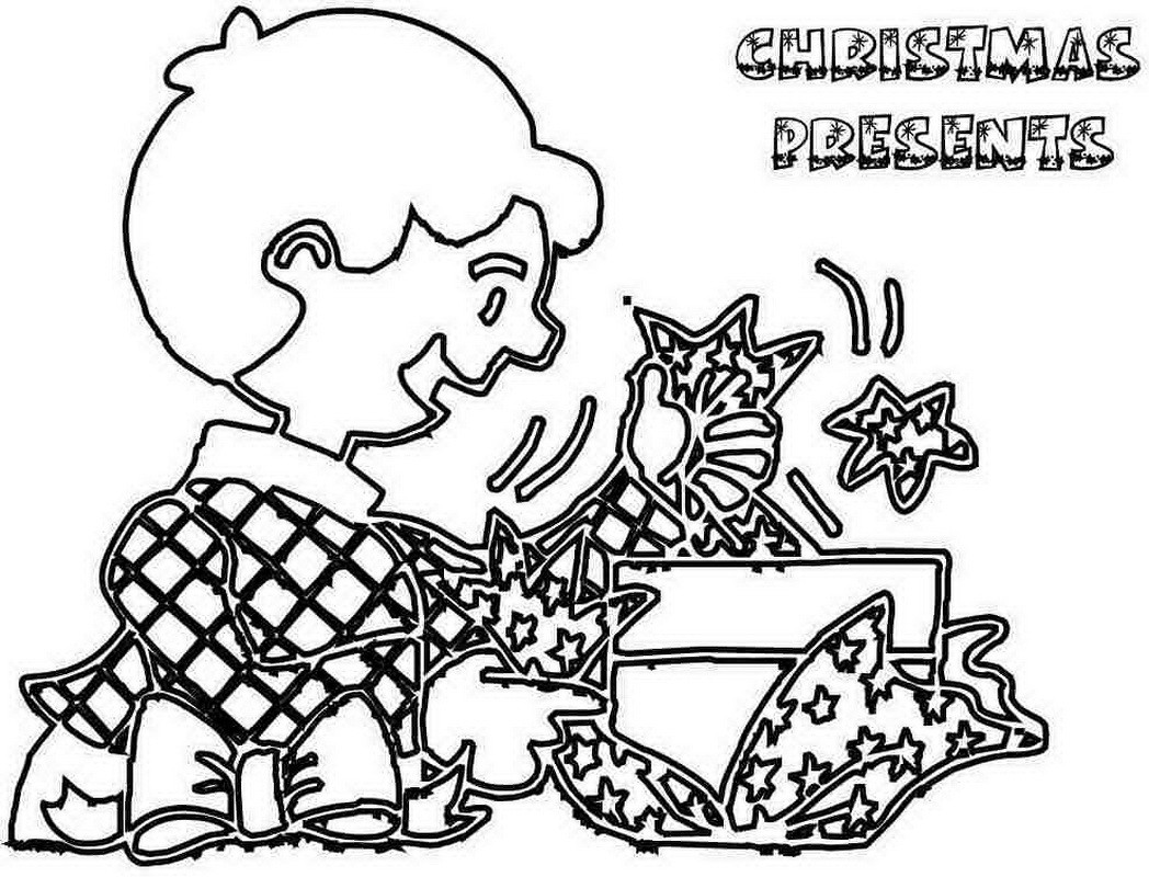 Christmas Coloring Pages For Boys
 printable colouring pages christmas present for boys
