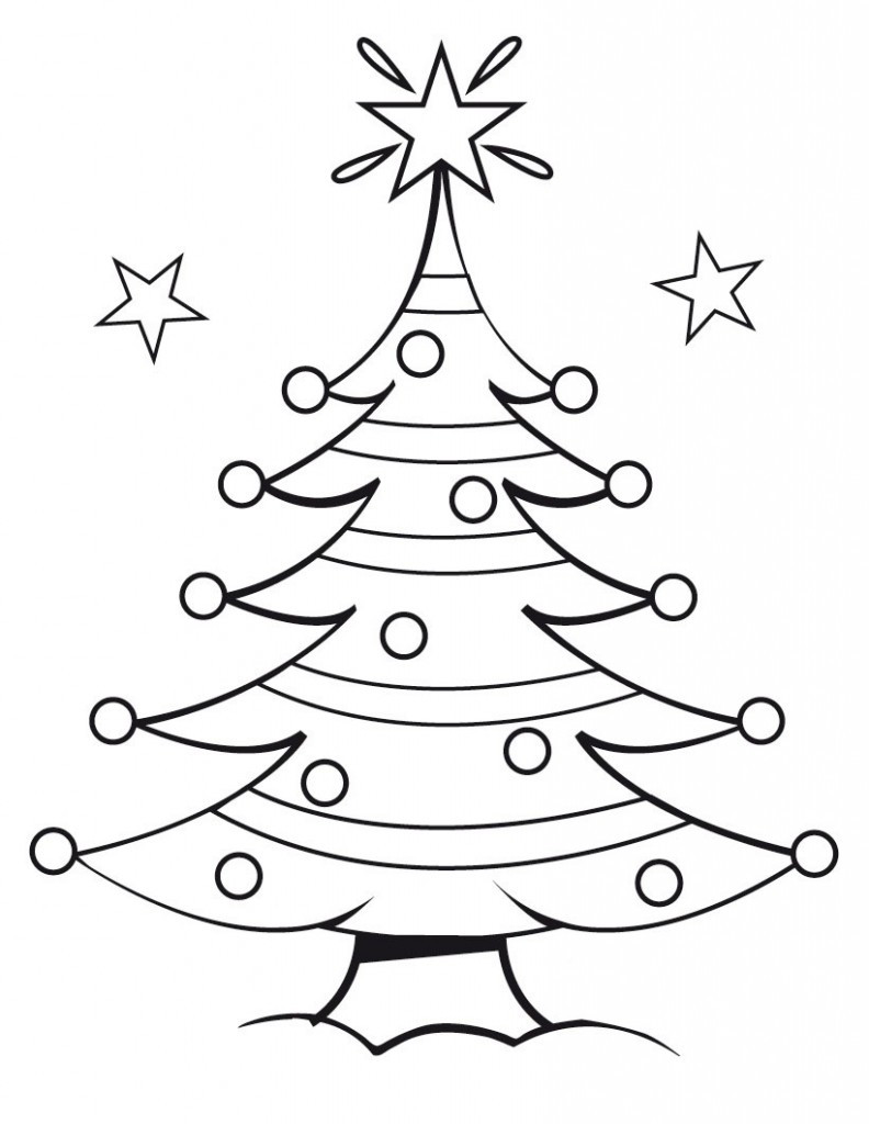 Christmas Coloring Pages For Kids To Print Out
 Free Printable Christmas Tree Coloring Pages For Kids