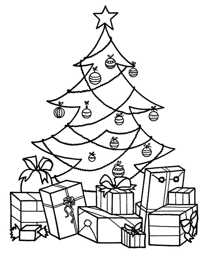 Christmas Coloring Pages For Kids To Print Out
 Free Printable Christmas Tree Coloring Pages For Kids