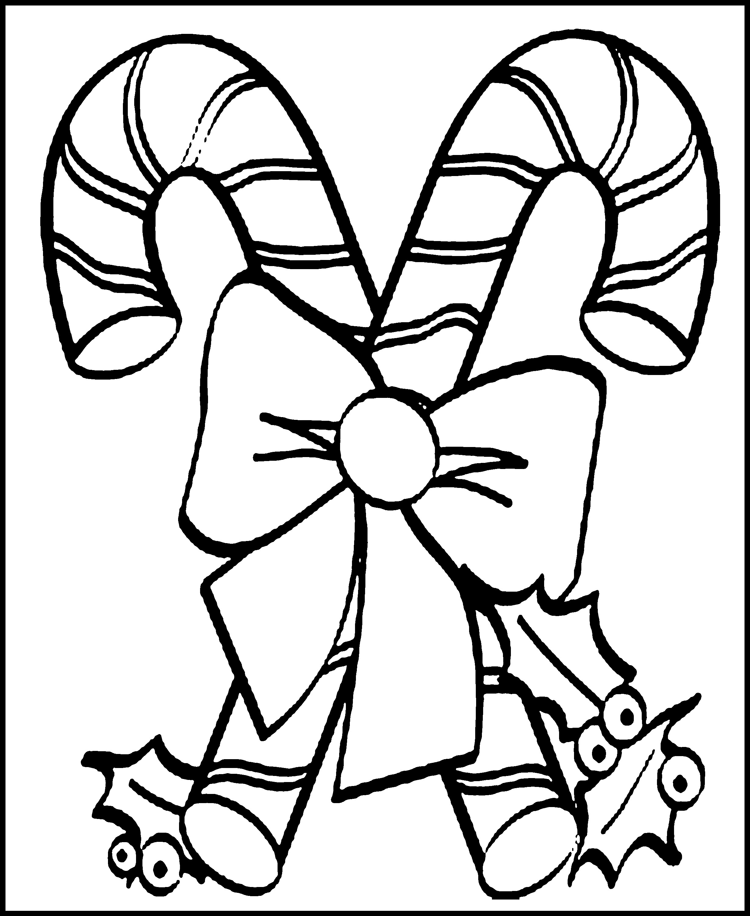 Christmas Coloring Pages For Kids To Print Out
 Free Printable Candy Cane Coloring Pages For Kids