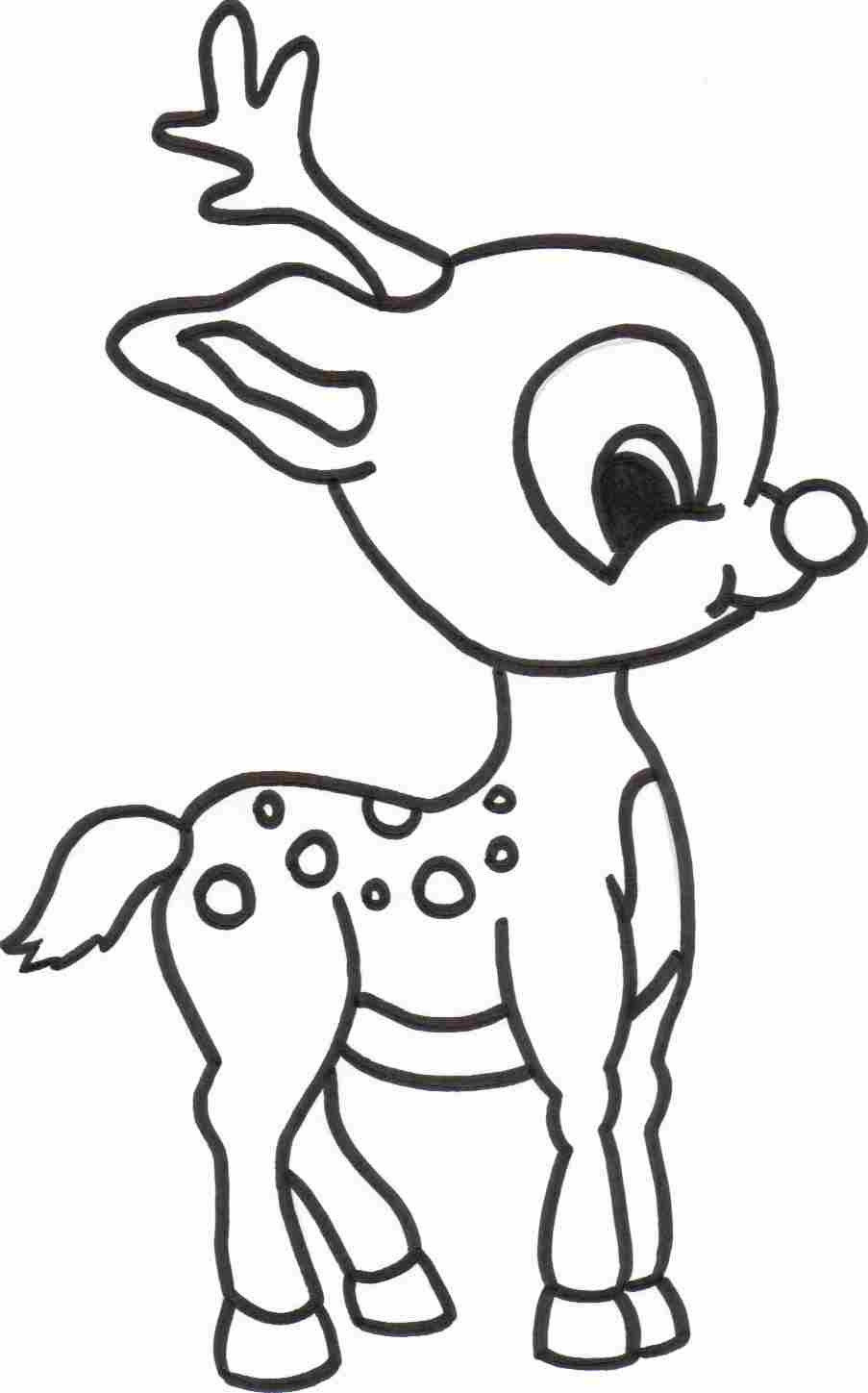Christmas Coloring Pages Reindeer
 Christmas Coloring Pages