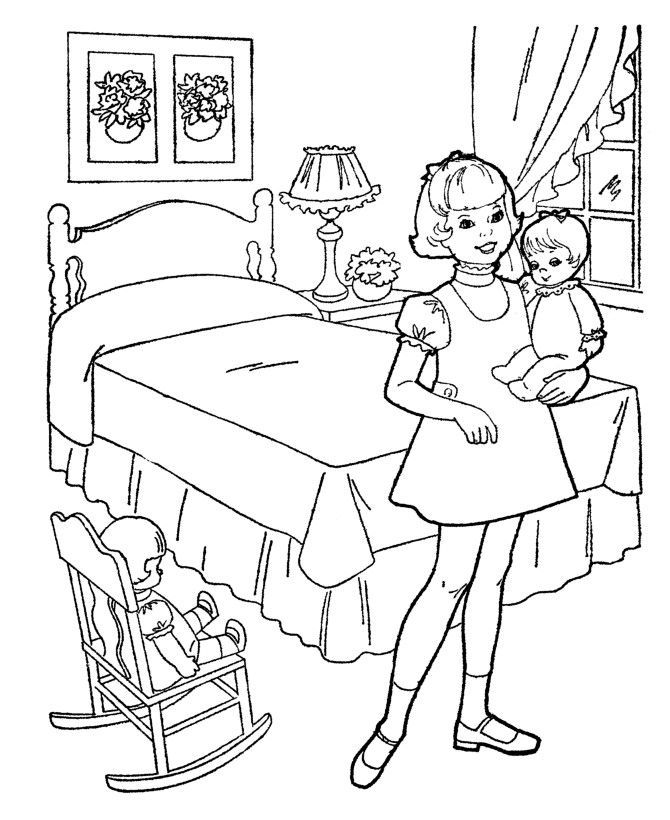 Christmas Coloring Sheets For Girls Age 10
 Coloring Pages for Girls Dr Odd