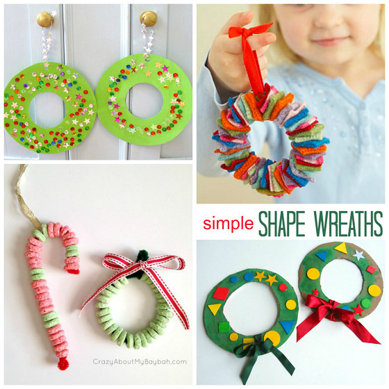 Christmas Craft Ideas For Preschoolers
 Christmas Wreath Craft Ideas for Kids Crafty Morning