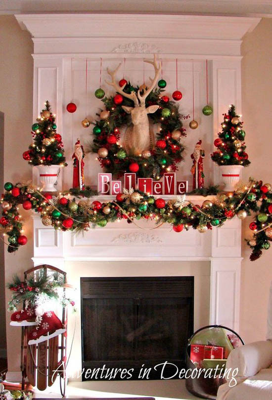 Best ideas about Christmas Fireplace Decor
. Save or Pin 40 Wonderful Christmas Mantel Decorations Ideas All Now.