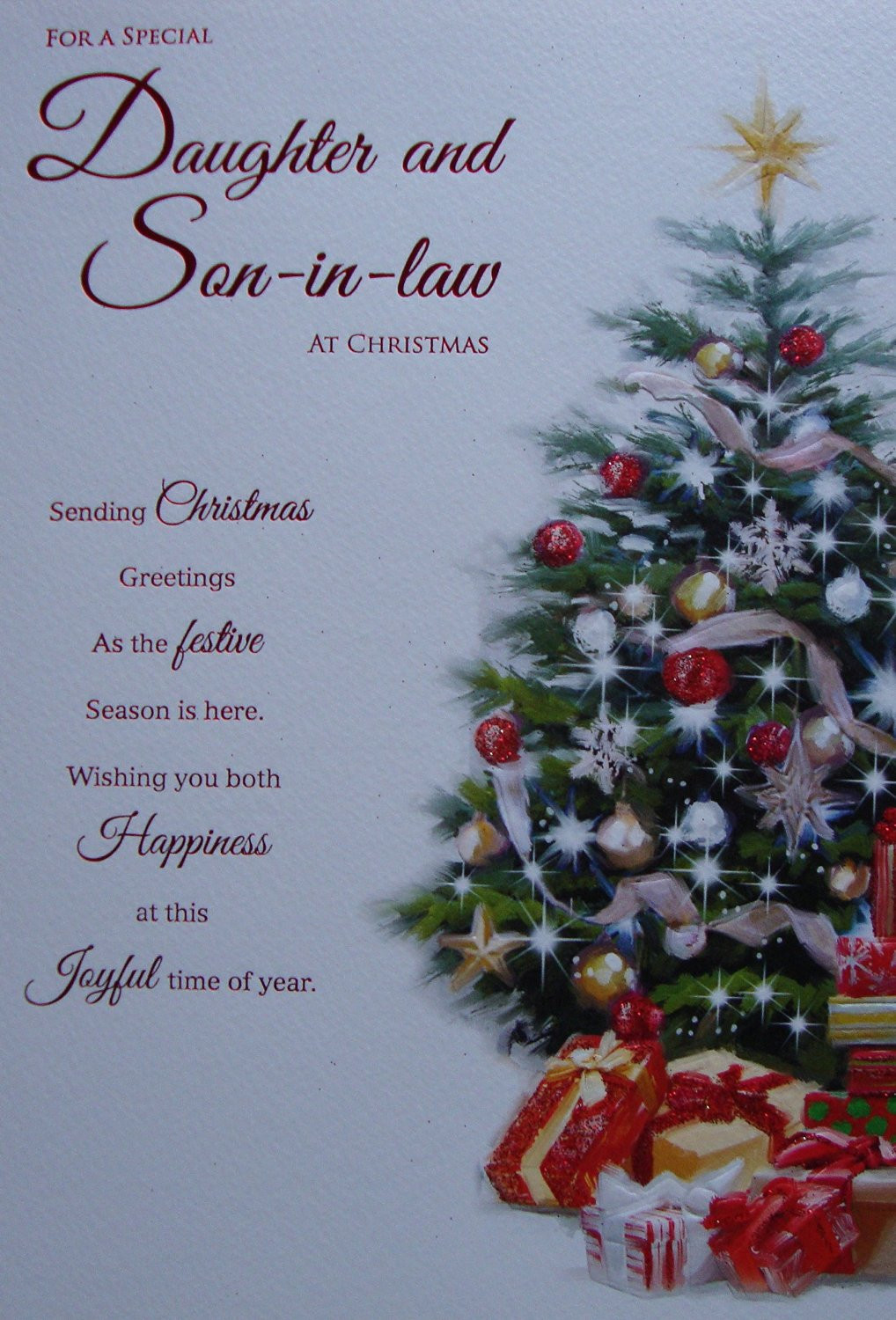 Christmas Gift Ideas For Daughters In Law
 For a Special Daughter And Son In Law Christmas Card