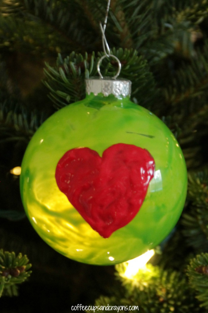 Christmas Homemade Craft
 Grinch s Heart Christmas Ornament