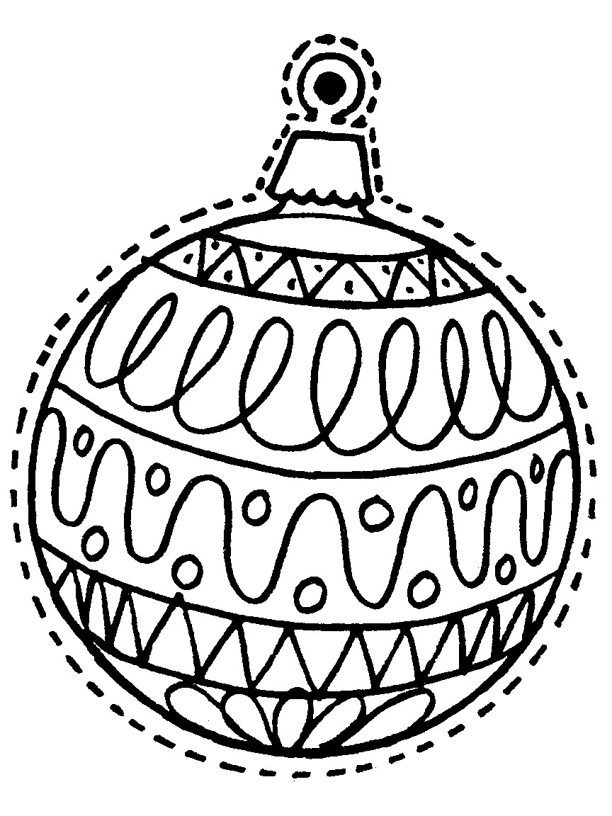 Christmas Ornament Coloring Pages
 Christmas Ornaments Coloring Pages Printable Coloring Home