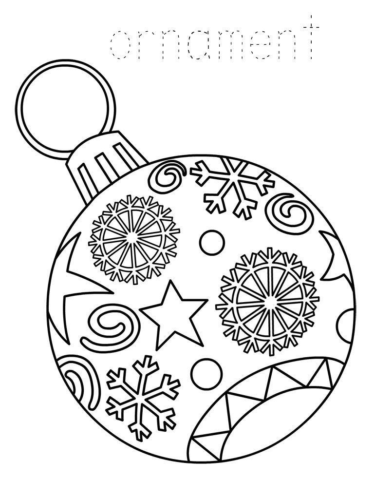 Christmas Ornament Coloring Pages
 Christmas Ornament Coloring Pages Best Coloring Pages