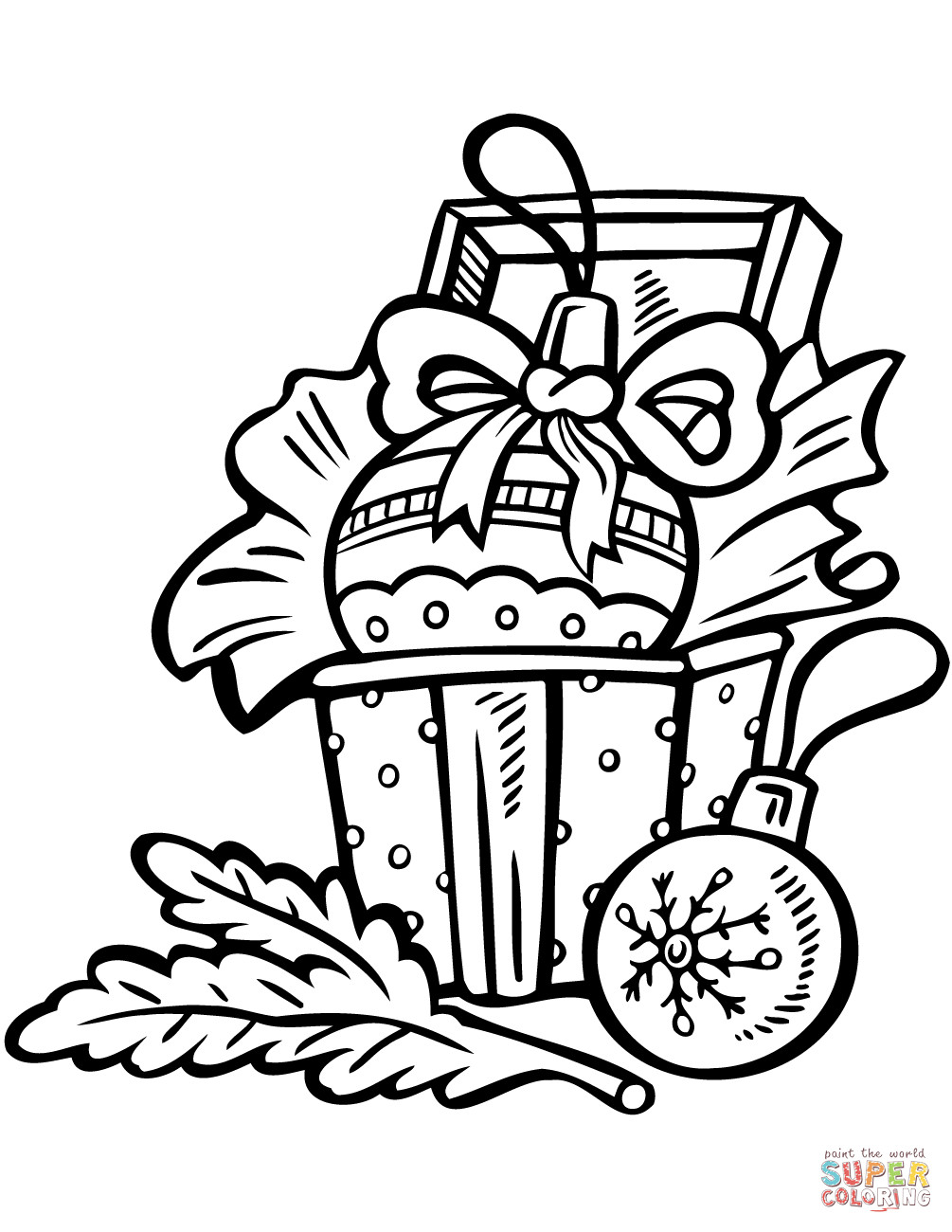 Christmas Ornament Coloring Pages
 Christmas Ornaments coloring page