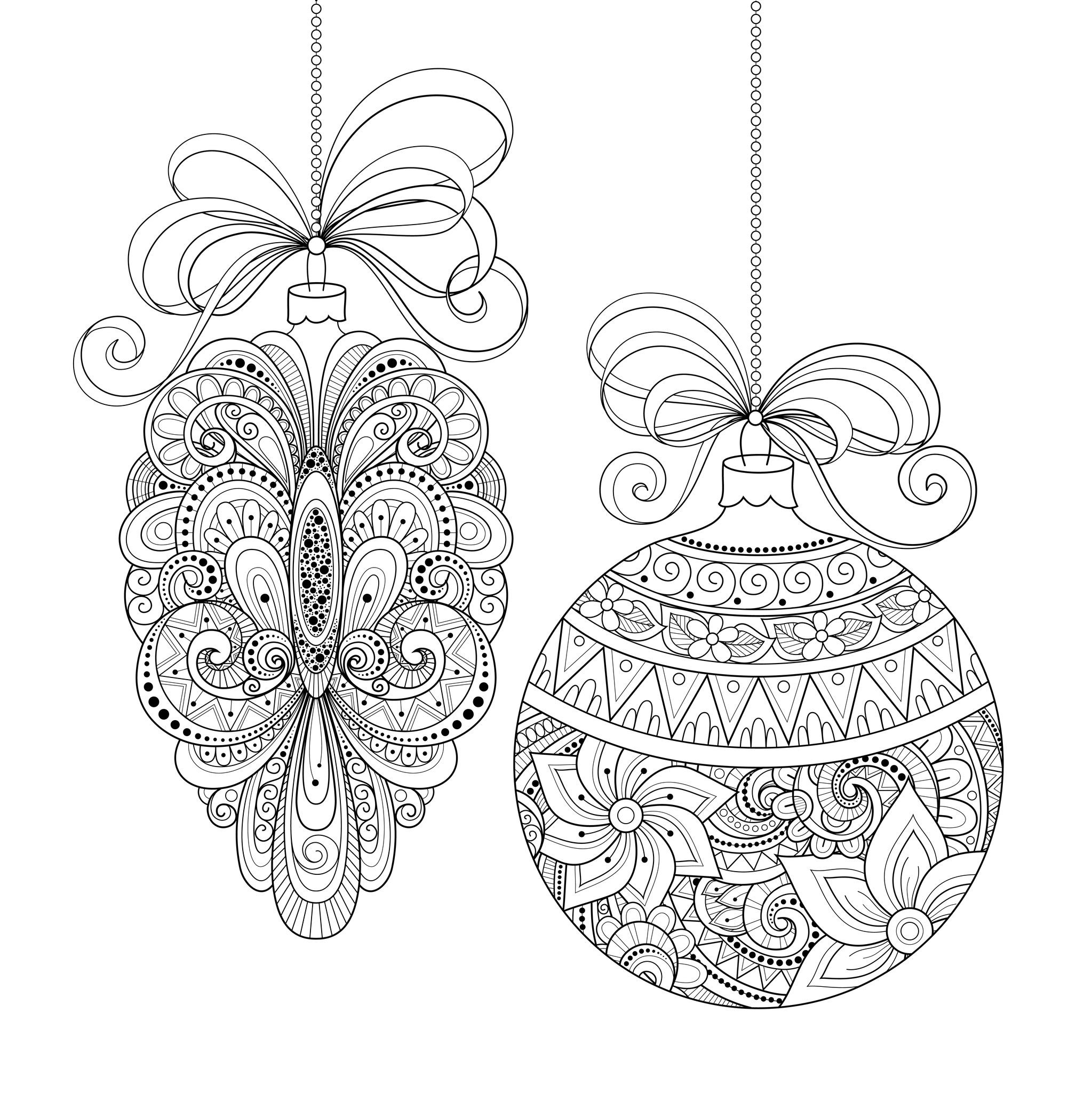Christmas Ornaments Coloring Pages
 Christmas Coloring Pages for Adults Best Coloring Pages